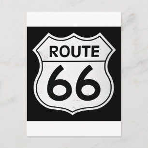 Route 66 sign postcard