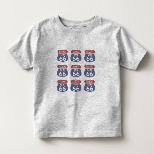 Route 66 Signs Toddler T_shirt