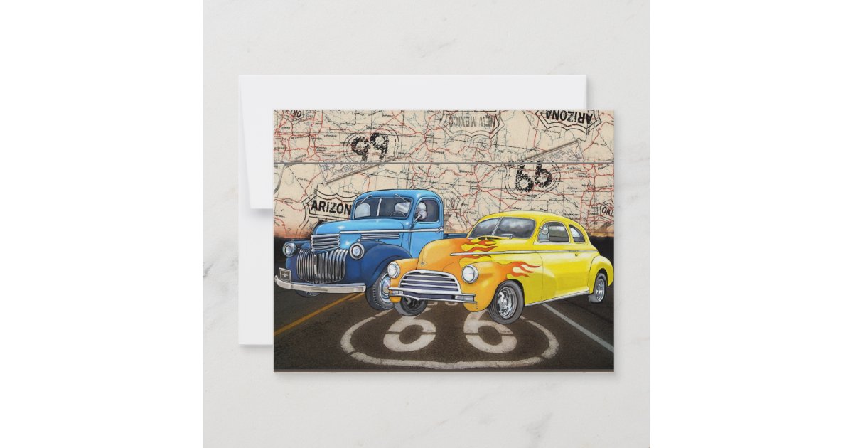 Route 66 - SRF Invitation | Zazzle