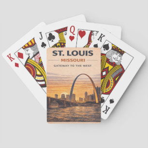 Route 66 St. Louis Gateway Arch Game Night Poker Cards