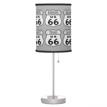 Route 66 States Choose Your Colors Table Lamp by Impactzone at Zazzle