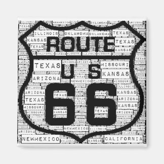 Route 66 States Magnet
