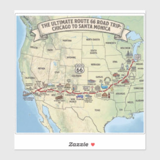 Route 66 sticker