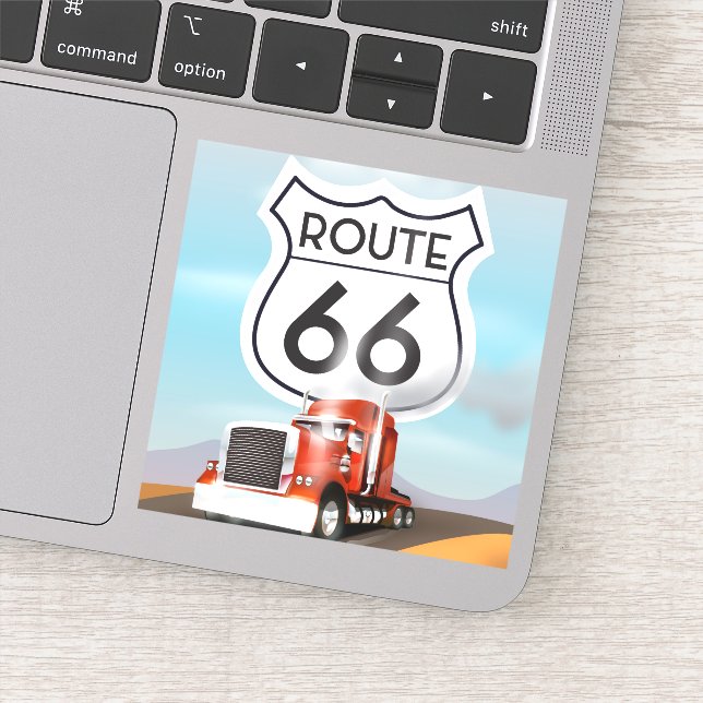 Route 66 sticker (Detail)