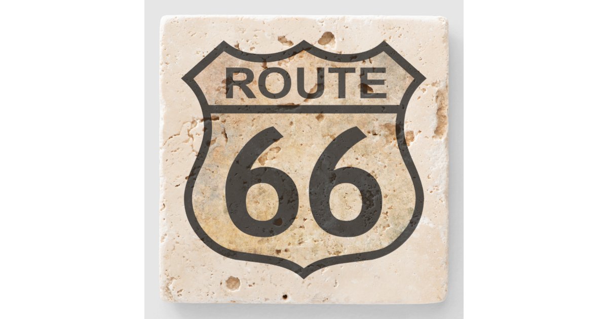 Route 66 Stone Coaster | Zazzle