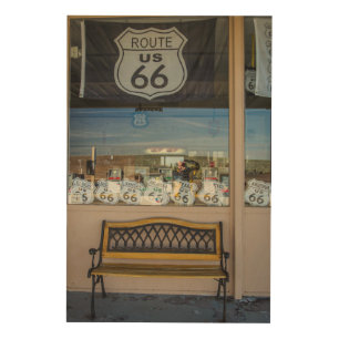 Route 66 Storefront Wood Wall Decor