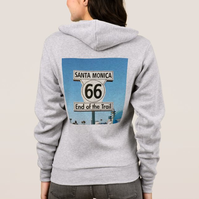 route 66 sweater with hoodie  (Back)