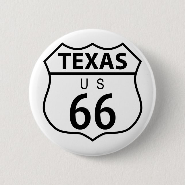Route 66 Texas Button (Front)