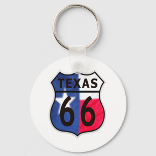 Route 66 Texas Color Keychain