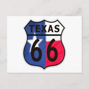 Route 66 Texas Color Postcard