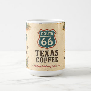 Route 66 Texas Lone Star Morning Roast Coffee Mug