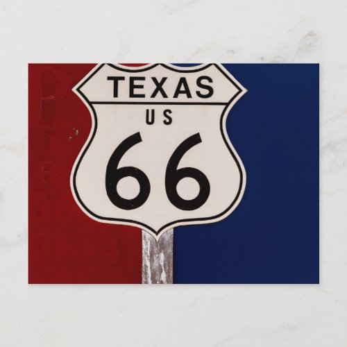 Route 66 Texas sign Postcard