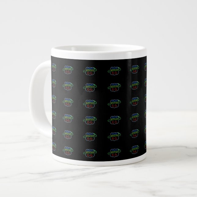 Route 66, The Mother Road Giant Coffee Mug (Front Left)
