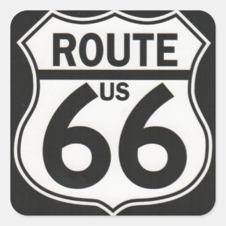 Route 66 - The Mother Road Square Sticker