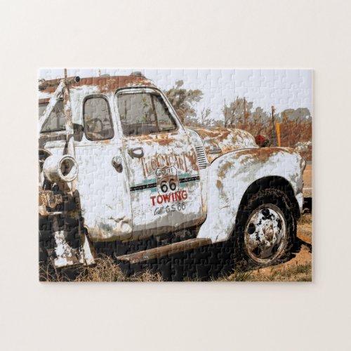 Route 66 Tow Truck in New Mexico Jigsaw Puzzle