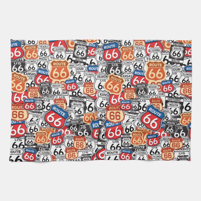 Route 66 towel (Horizontal)