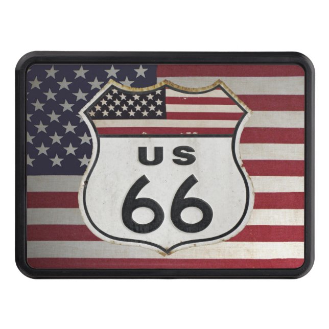 Route 66 trailer hitch cover (Front)