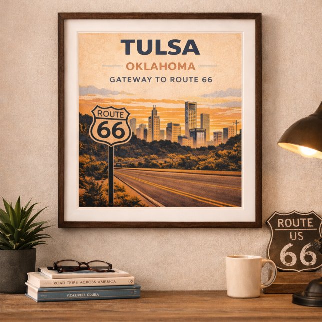 Route 66 Tulsa Oklahoma Gateway Heritage Poster (Creator Uploaded)