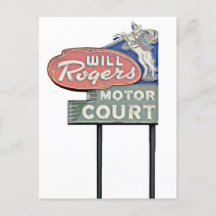 Route 66 Tulsa Will Rogers Motor Court Artwork