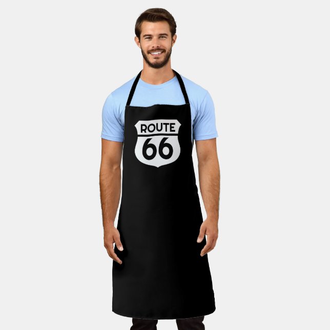 Route 66 United States highway sign custom BBQ Apron (Worn)