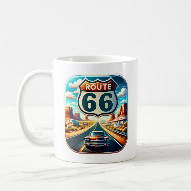 Route 66 United States of America Coffee Mug (Left)