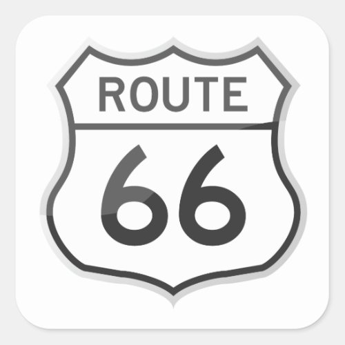 Route 66 US Highway Road Trip Travel Sticker