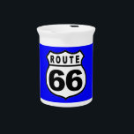 Route 66 Vase or Pitcher<br><div class="desc">Change the background color as you wish!
Questions? Regella@Rocketmail.com</div>
