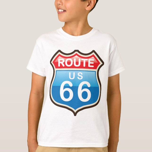 Route 66 vector sign T-Shirt (Front)