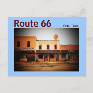 Route 66 (Vega) Postcard