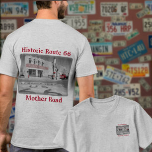 Route 66 Vintage Destination Winslow Arizona Photo T-Shirt
