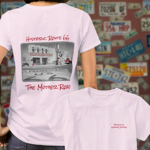 Route 66 Vintage Destination Winslow Arizona Photo T-Shirt