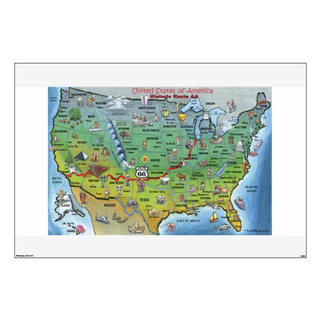 Route 66 Wall Decal (Front)
