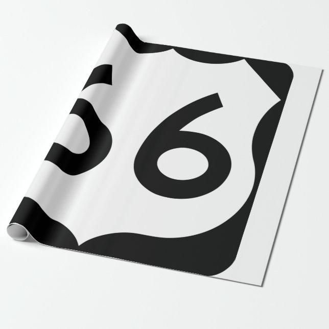 Route 66 wrapping paper (Unrolled)