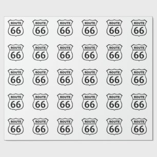 Route 66 wrapping paper