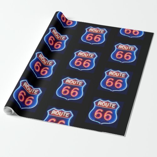 Route 66 wrapping paper