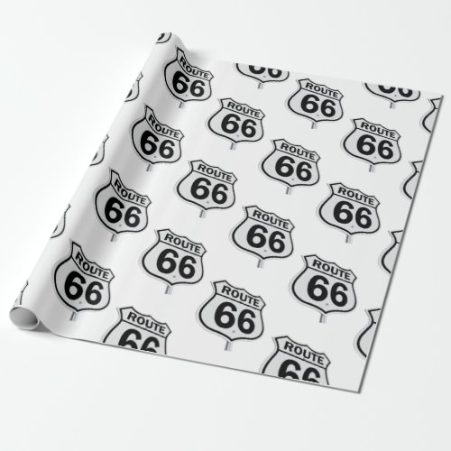 Route 66 wrapping paper