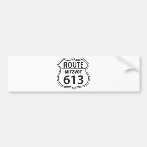 ROUTE MITZVOT 613 BUMPER STICKER