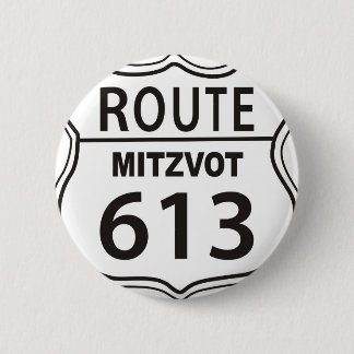 ROUTE MITZVOT 613 PINBACK BUTTON
