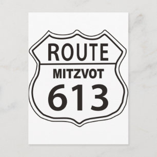 Route Mitzvot 613 Postcard