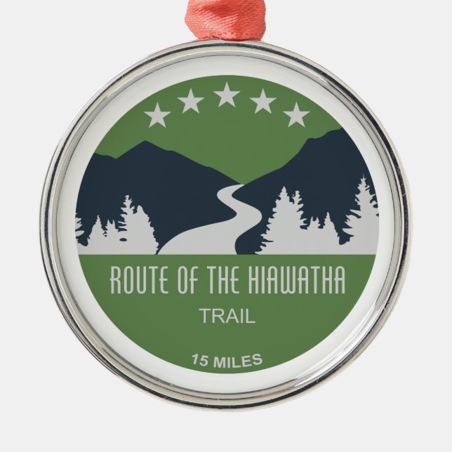 Route Of The Hiawatha Trail Metal Ornament (Front)