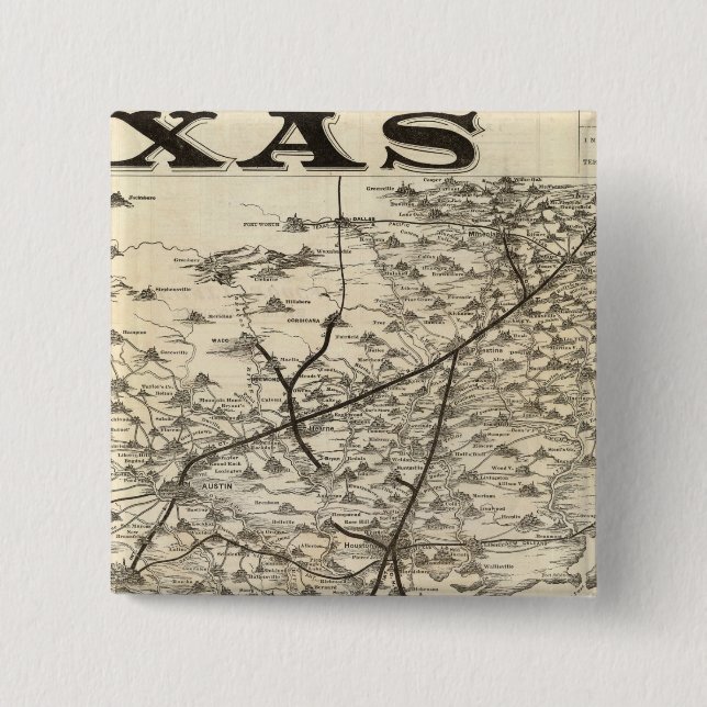 Route to Texas Pinback Button (Front)