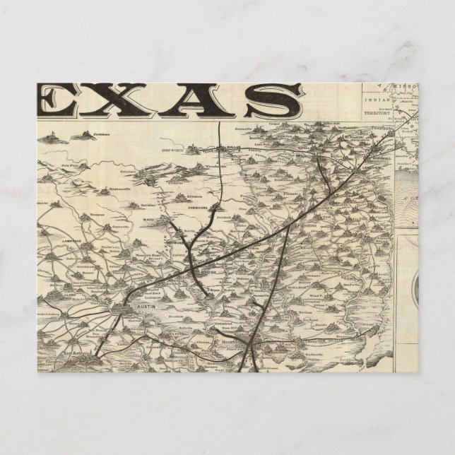 Route to Texas Postcard (Front)