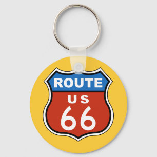 Route US 66 Sign Keychain