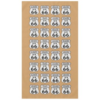 Route Us 66 State Signs Tablecloth by Impactzone at Zazzle