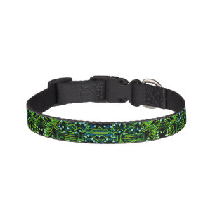 Routing Process Green Abstract Electronic Geek Pet Collar