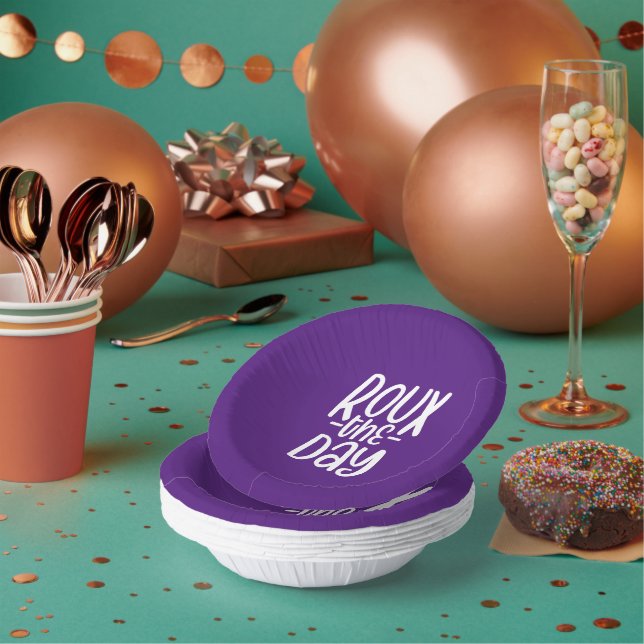 Roux The Day Cajun Mardi Gras Gumbo Party  Paper Bowls (Multi)