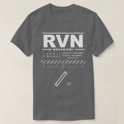 Rovaniemi Airport RVN T_Shirt