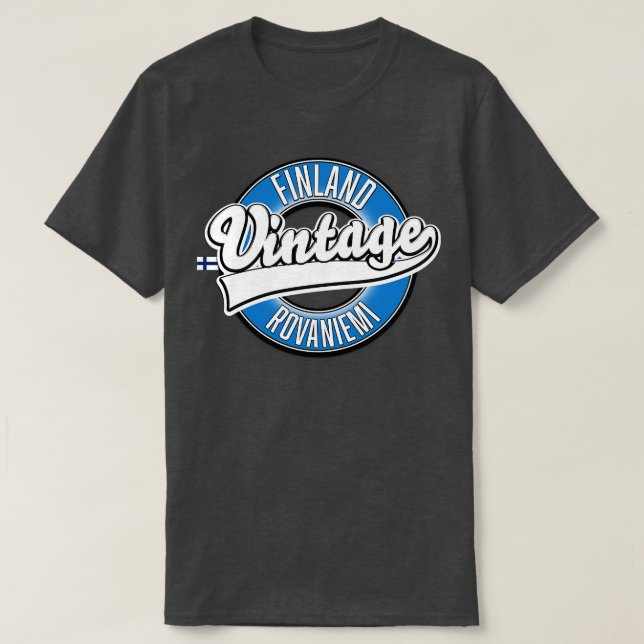 Rovaniemi final vintage style logo T-Shirt (Design Front)