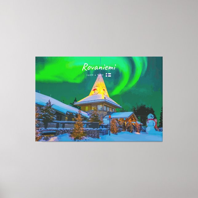 Rovaniemi, Finland Canvas Print (Front)