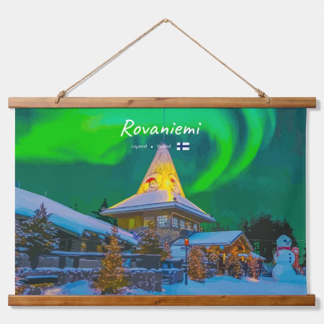 Rovaniemi, Finland Hanging Tapestry (Front)